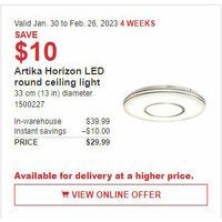 Artika Horizon LED Round Ceiling Light
