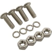 8 Pc Slotted Licence Plate Fastener Set