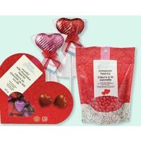 Rose & Robin Chocolate Hearts, Chocolate Heart Pop Or Cinnamon Hearts