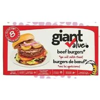 Giant Value Beef Burgers 