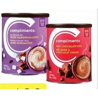 Compliments Hot Chocolate Canisters