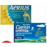 Aerius Or Claritin Allergy Tablets 