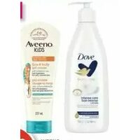 Aveeno Kids Face & Body Gel Cream, Dove Body Love Or Aveeno  Lotions