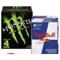 Monster Or Red Bull Energy Drink