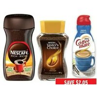 Nestle Coffee Mate Nescafe or Taster's Choice Instant Coffee 