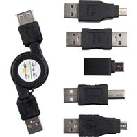 USB Travel Kit with 5 Adapters