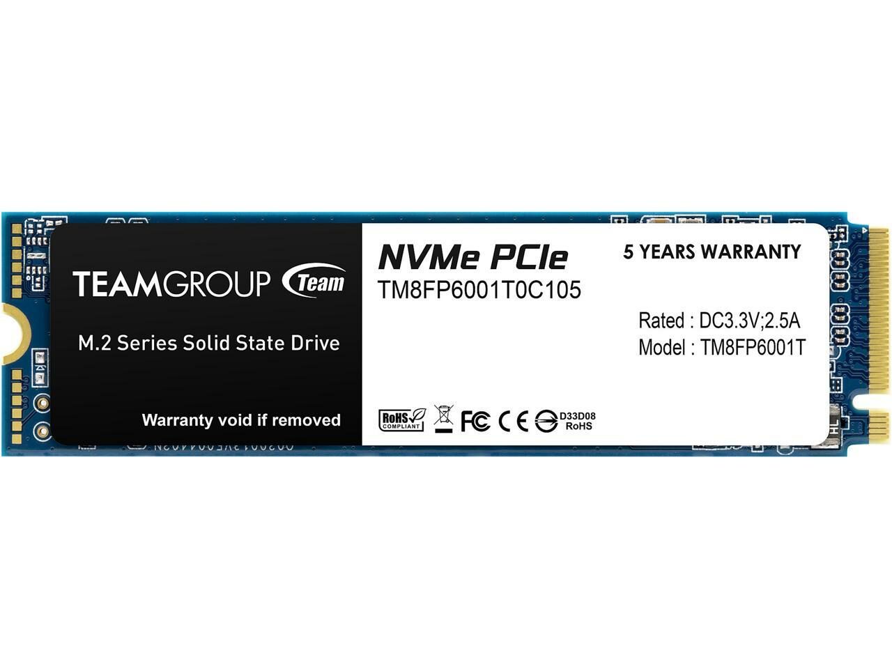 Silicon Power PCIe M.2 NVMe SSD 1TB Gen3x4 R/W up to 2, 200/1, 600MB/s  Internal SSD