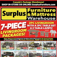 Surplus Furniture - 7-Piece Living Room Packages (Brantford/Kitchener/St. Catharines - ON) Flyer