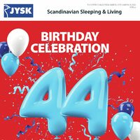 JYSK - Weekly Deals - Birthday Celebration Sale Flyer