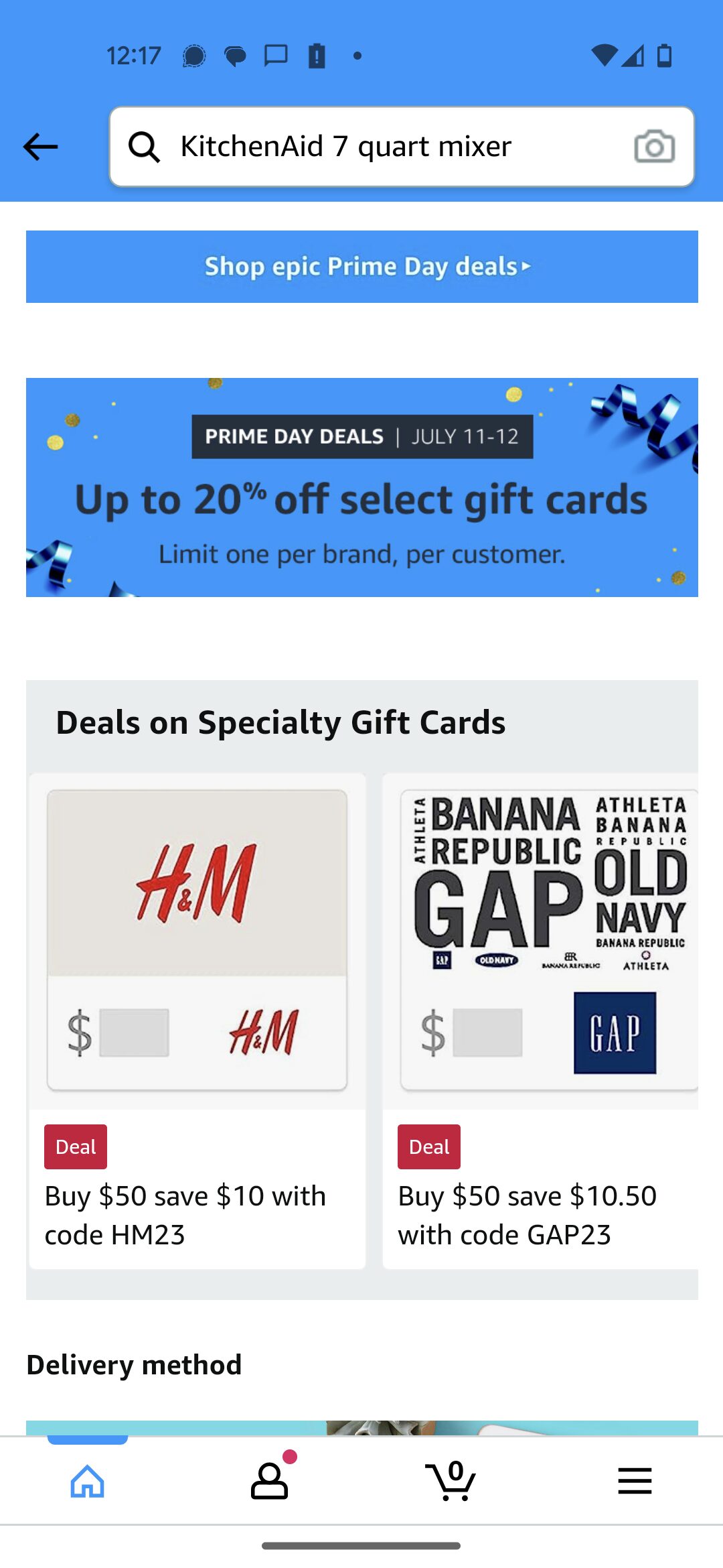 H&m discount outlet card