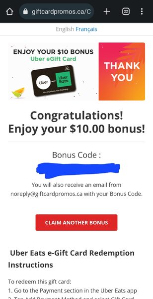 PC Optimum] Get 7.5k PCO pts for every $50 spent on Uber Gift Cards Feb  22-28 (targeted) - RedFlagDeals.com Forums