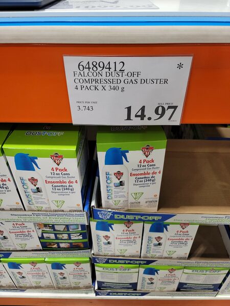 [Costco] Dust-off Compressed Gas Air Duster 4-pack 14.97 - RedFlagDeals ...