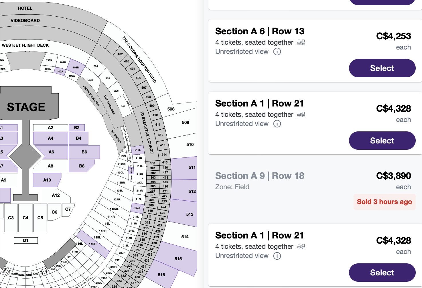 Rogers Centre seating map is up!! : r/TaylorSwift