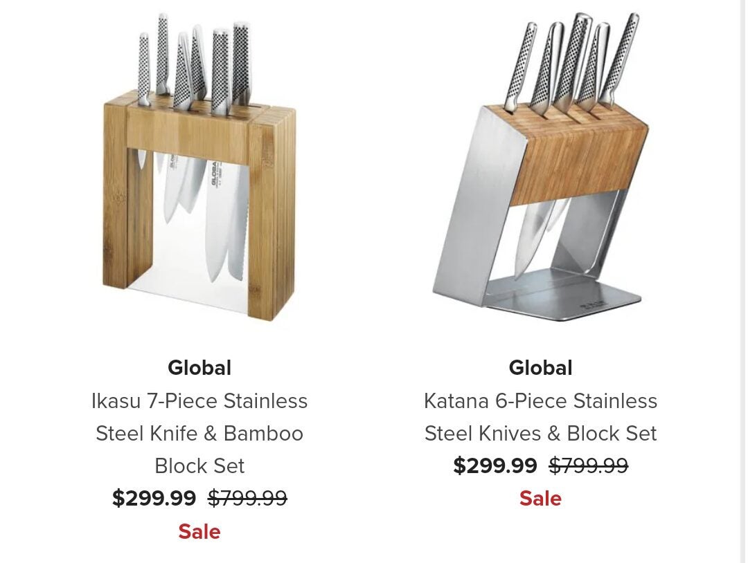 Global 6 Piece Knife Block Set