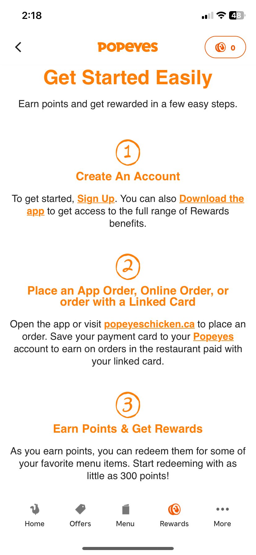 [Popeyes] Participating Locations Only Popeyes Rewards is Here