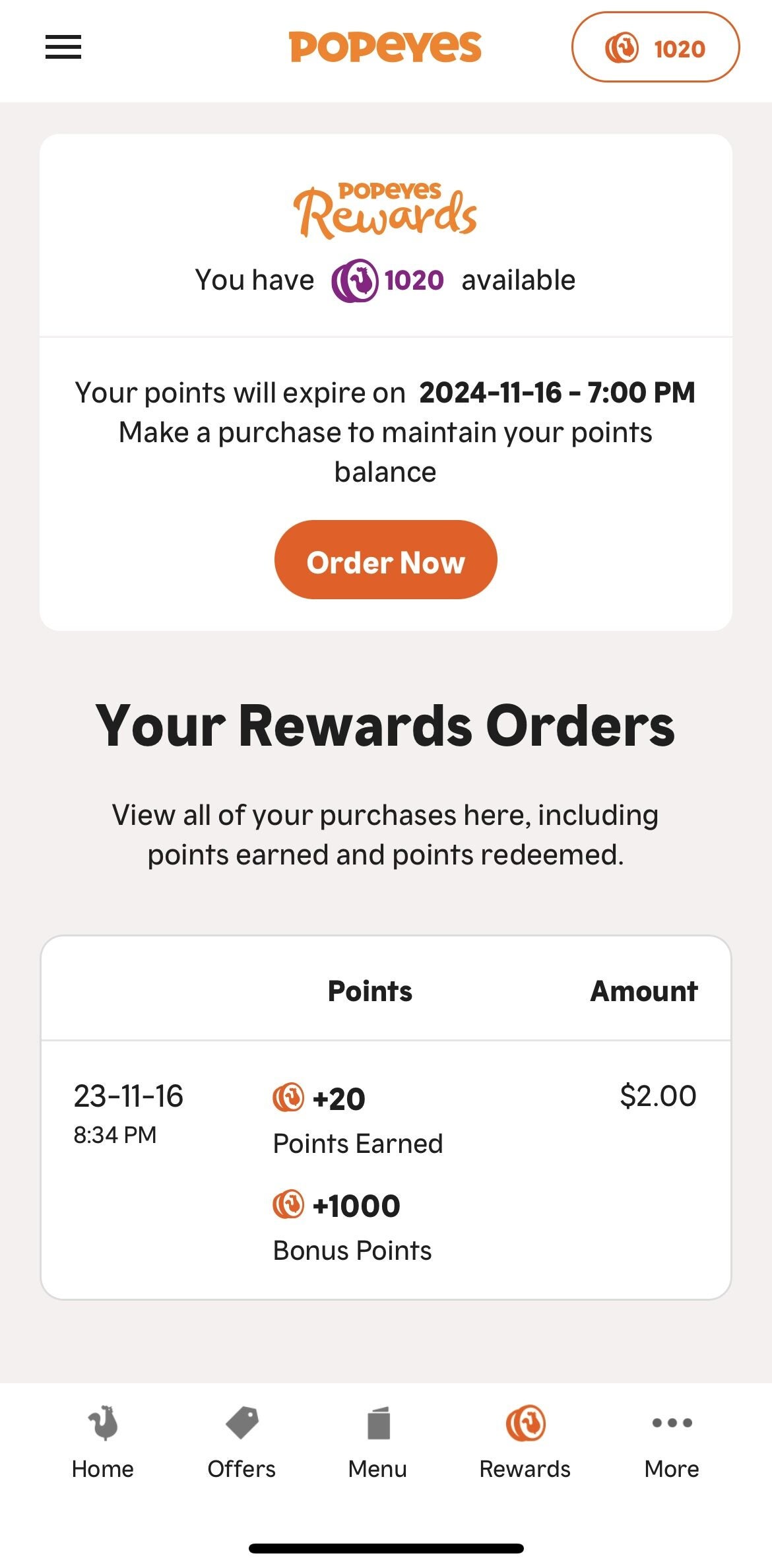 [Popeyes] Participating Locations Only Popeyes Rewards is Here! Page