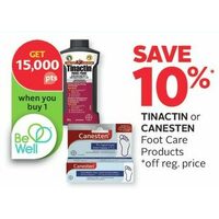 Tinactin or Canesten Foot Care Products 