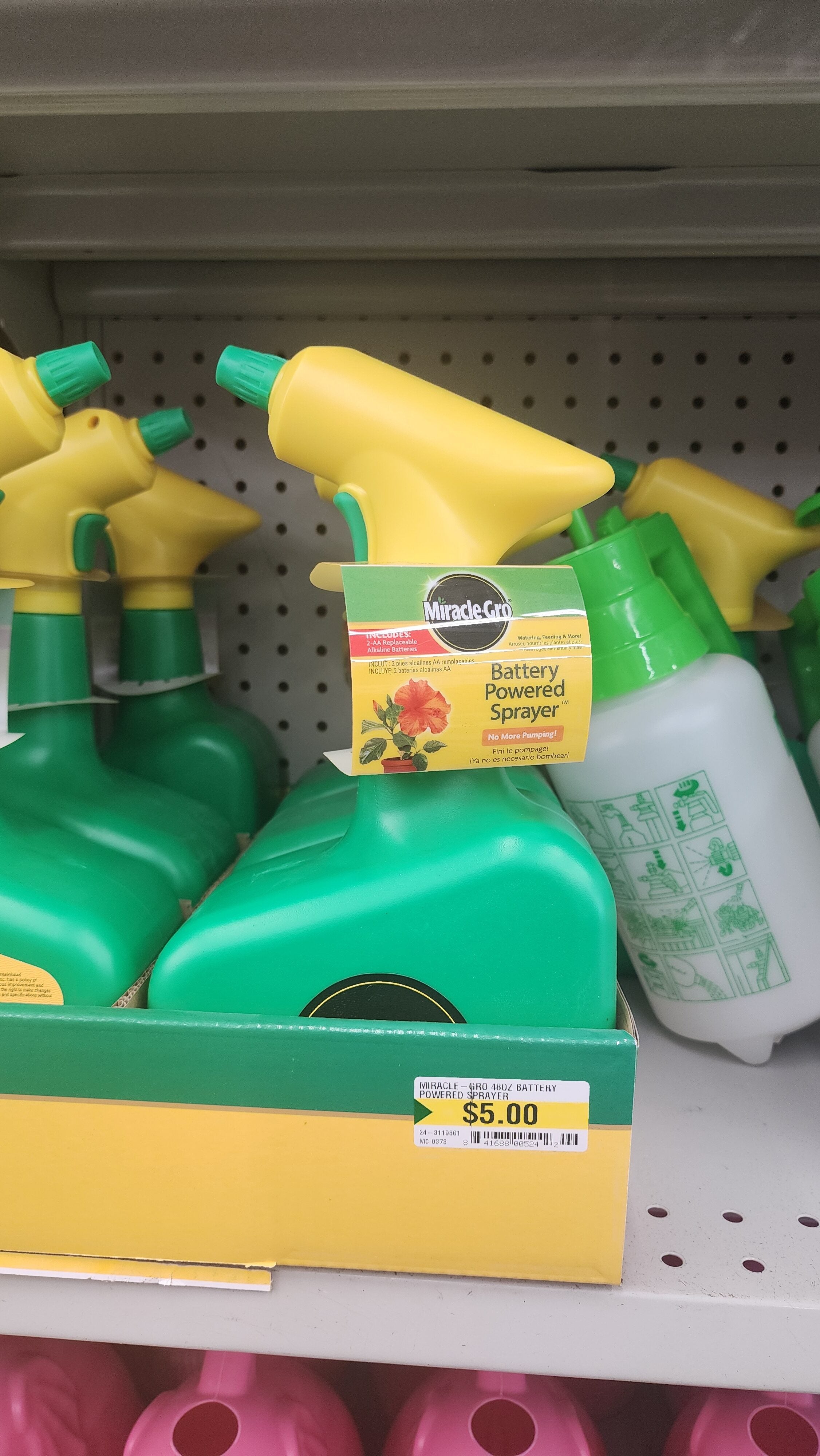 [Dollarama] MIRACLEGRO BatteryPowered Sprayer 1.5 L 5 (80 off