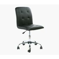 Gusum Plush Arm-Less Swivel Chair