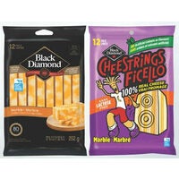 Black Diamond Cheestrings or Natural Cheese Sticks
