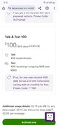 Telus prepaid talk and text 100 $100/year (bonus 500mins &1gb monthly for 1yr )