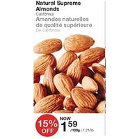 Natural Supreme Almonds