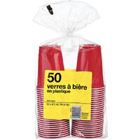 No Name Red Plastic Party Cups