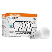 Sylvania ECO LED Light Bulb, A19, 100W/14.5W 1450 Lumens Daylight 6-pack -24% = $9.48 ATL