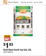 [West, ON, QC] C-I-L 25L Black Earth Top Soil $1.83 (reg. $3.98) April 18-24