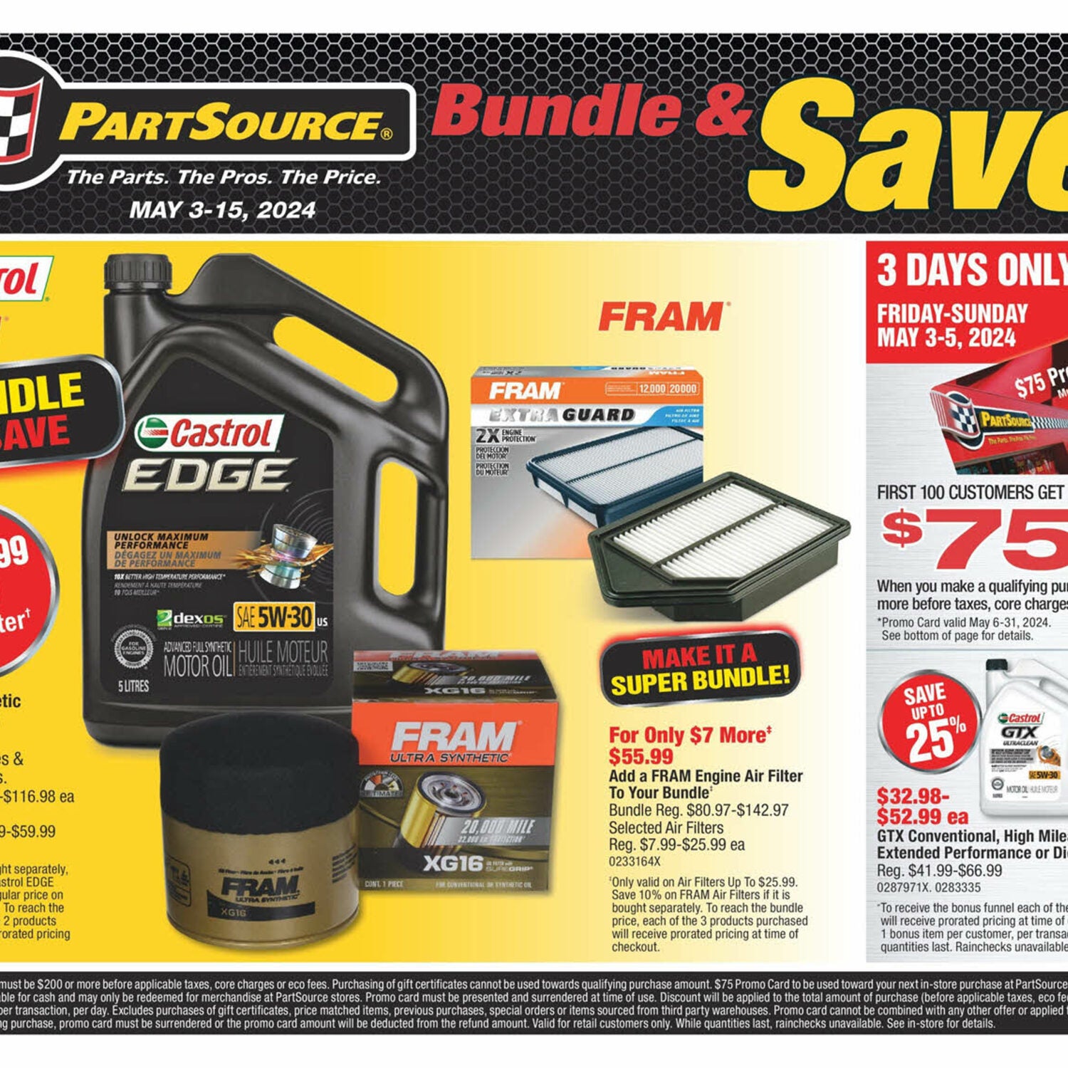 PartSource Weekly Flyer - Bundle & Save - May 3 – 15 - RedFlagDeals.com
