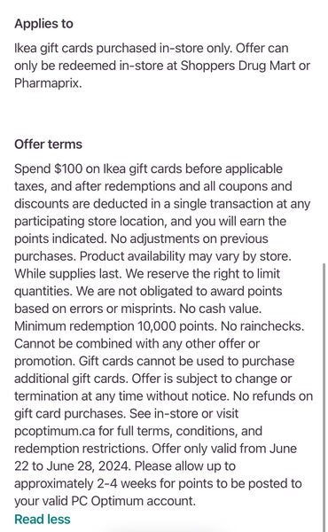 [Shoppers Drug Mart] 10,000 Optimum points when you spend $100 or more ...