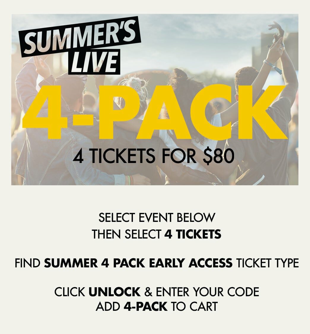 [Ticketmaster] Live Nation - Summer's Live - 4 for $80 tickets 2024