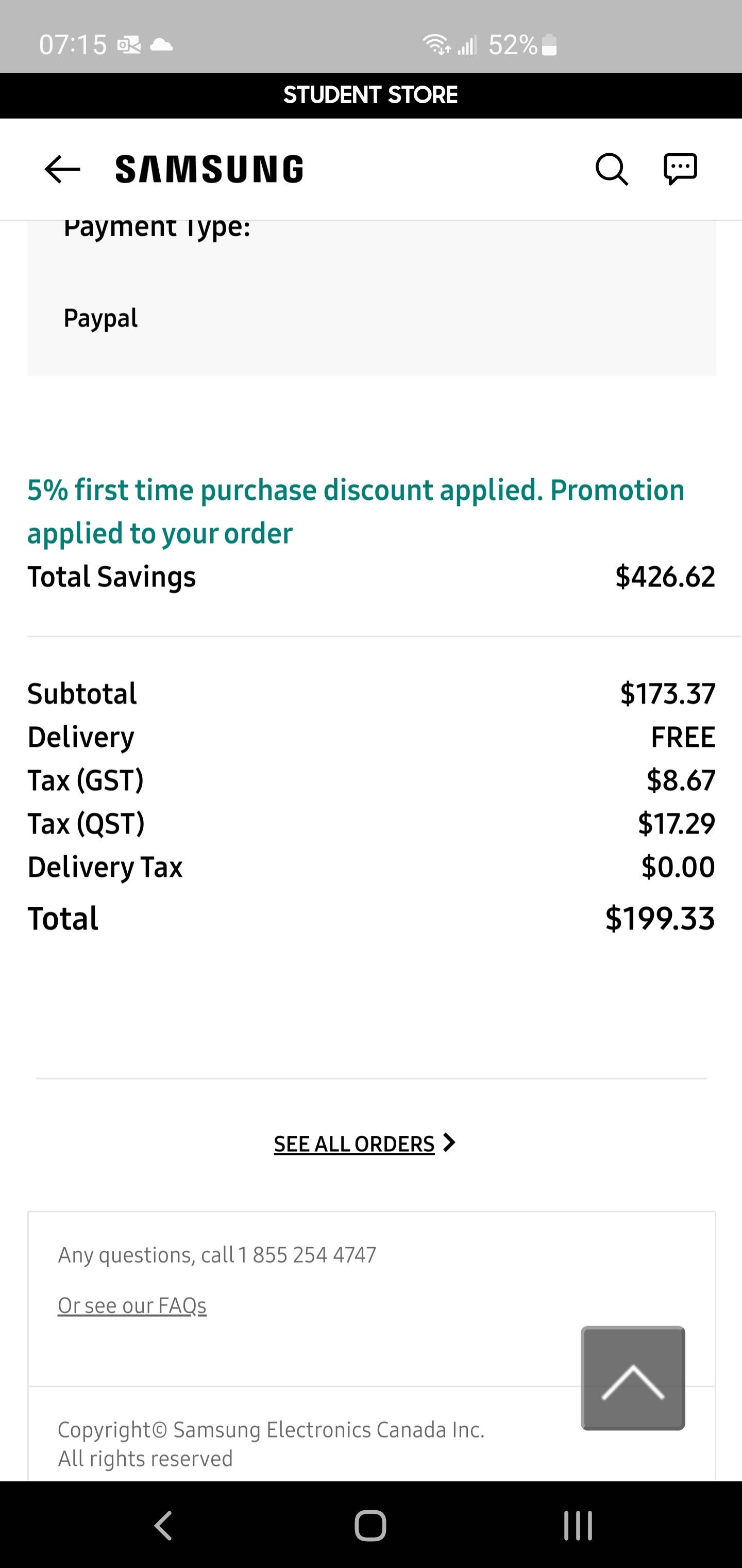 [Samsung] **OOS** Samsung Shop App Student Store: Samsung tab S9 FE ...