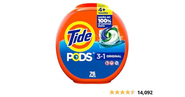 [Amazon.ca] Tide PODS Liquid Laundry Detergent Soap Pacs, HE Compatible ...