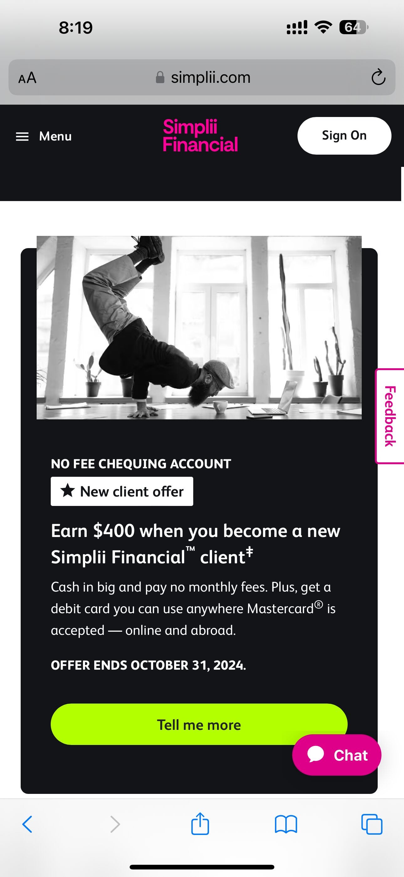 [Simplii Financial] Upto $550 Bonus for FREE Bank Account + 6.25% ...