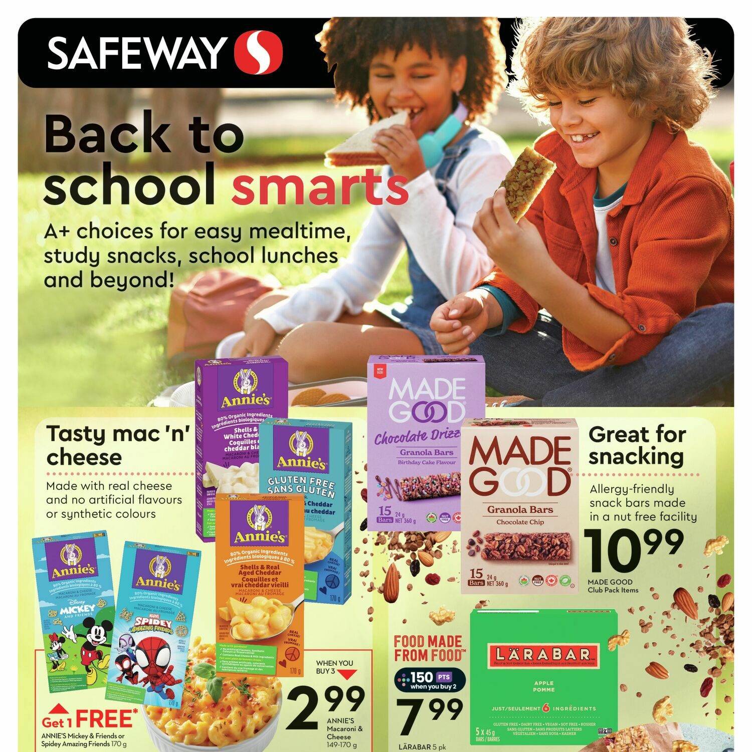 Safeway Weekly Flyer Back To School Smarts (AB, SK & MB) Aug 8