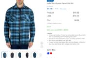 $9.99 Jachs Men’s 2-piece Flannel Shirt Set - Online Only - Blue & Red