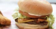 $1 Junior Bacon Cheeseburger (w/ purchase of any other menu item, mobile app required; valid Sept 18-25)