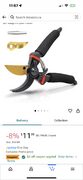 EcoNour 8" Professional Secateurs Premium Titanium Bypass Pruning Shears $10