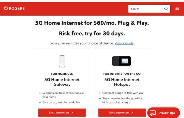 NEW Rogers 5G Cellular Home Internet - 30 Days FREE - Open Contract ...