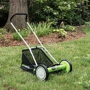 Greenworks 16-Inch Reel Lawn Mower with Grass Catcher $74.99 ATL