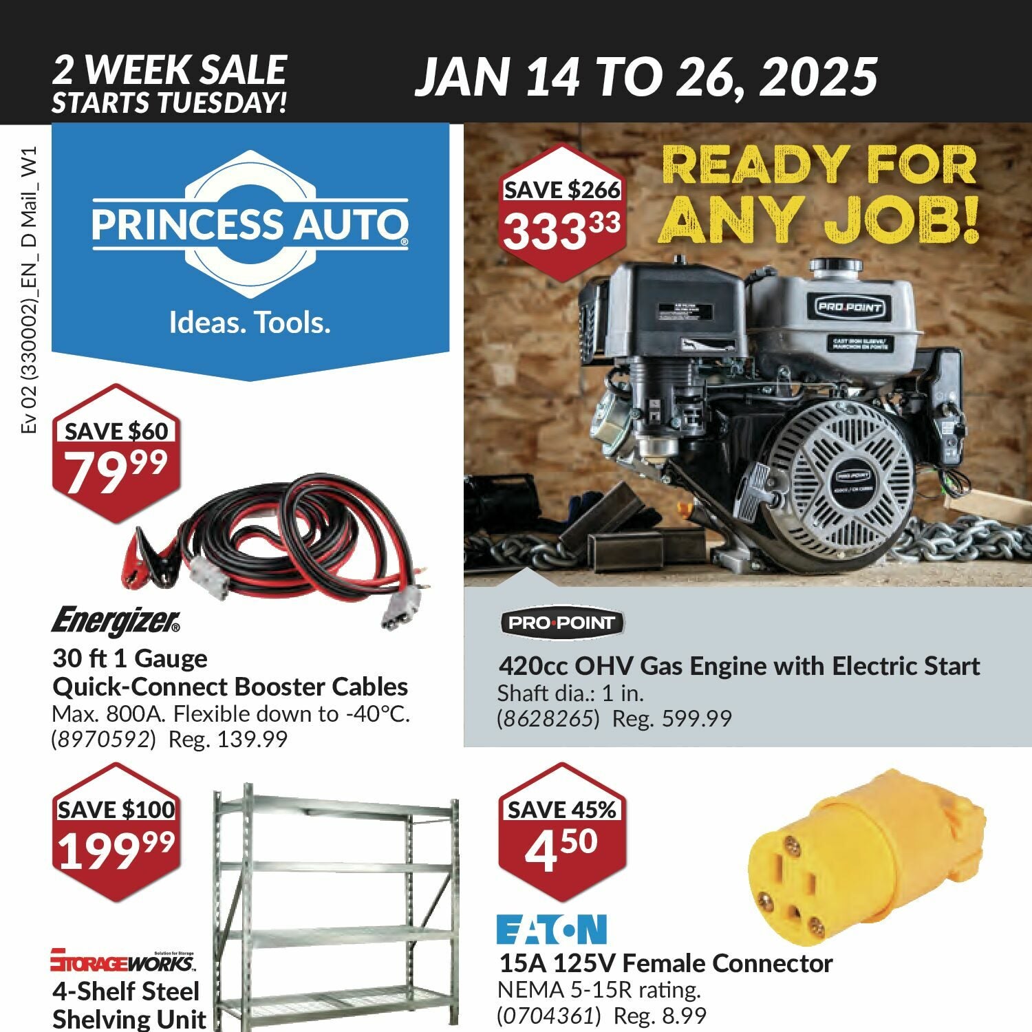 Princess Auto Weekly Flyer - 2 Week Sale - Ready For Any Job - Jan 14 ...