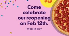 Toronto - Feb 12. $5 med pizzas @ Panago. 44 Gerrard Street West