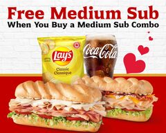 FREE Medium Sub with the purchase of a Medium Sub Combo