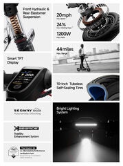 Segway Ninebot F3 Pro 70km, 265lb capacity, 32km/hr, preorder and get $500 off, regular $1199.99