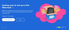 Air Miles Redeem Event 20% Back - June 13 to 27th