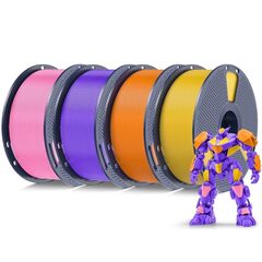 SUNLU PETG 4x 1KG Vivid Yellow, Orange, Purple, Pink ($14/kg)