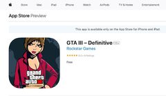 (iOS, iPadOS) GTA III – Definitive (RRP US$19.99) - $0.00 / Free (limited time offer)