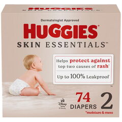 Huggies Diapers Skin Essentials (76-42 count) + HuggFit 360° (26 count) $12.65