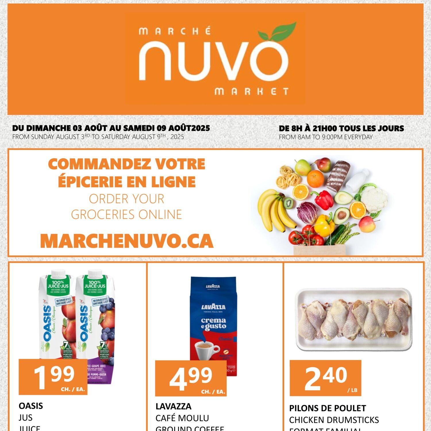 Marche Nuvo Weekly Flyer - Weekly Specials - Aug 3 – 9 - RedFlagDeals.com